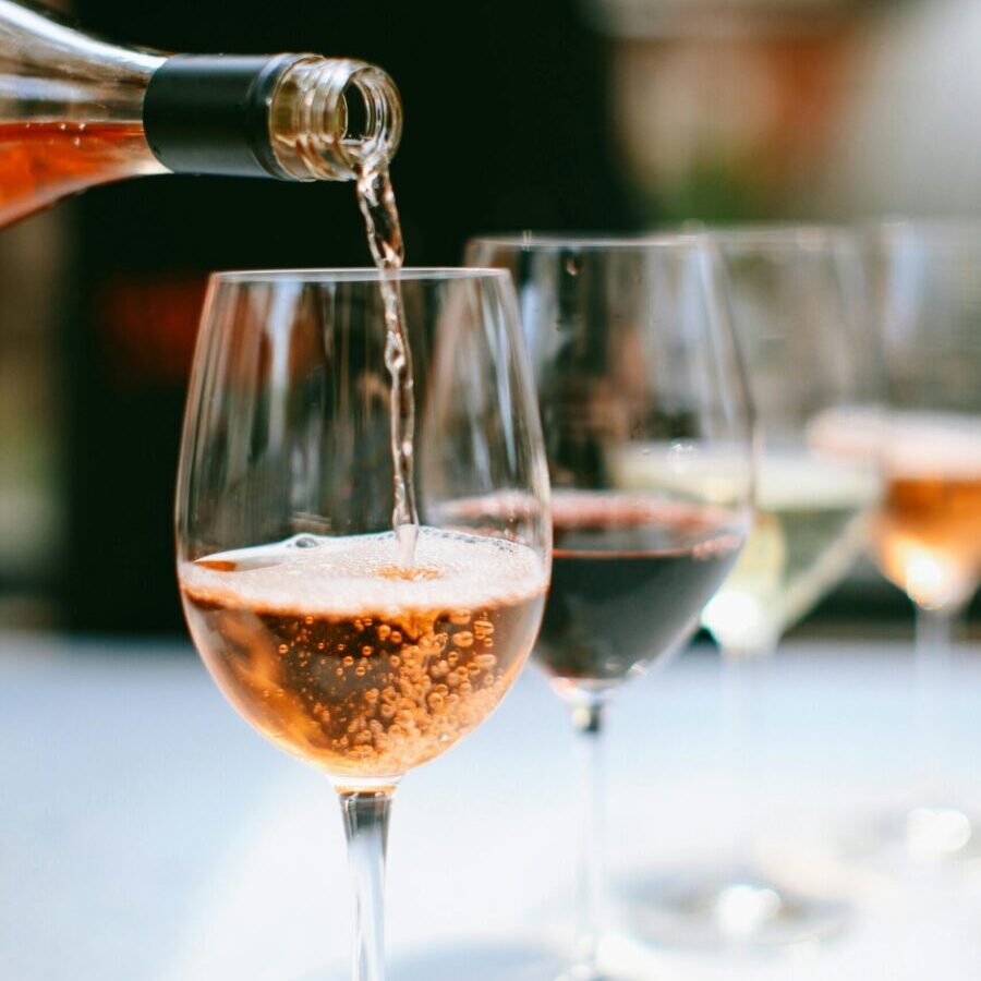 local Oregon Wines at a luxury short-term rental, AirBnB